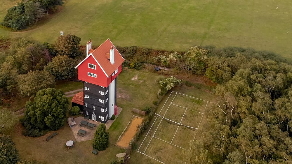 Aerial photography - House in the Clouds, Thorpeness, Suffolk